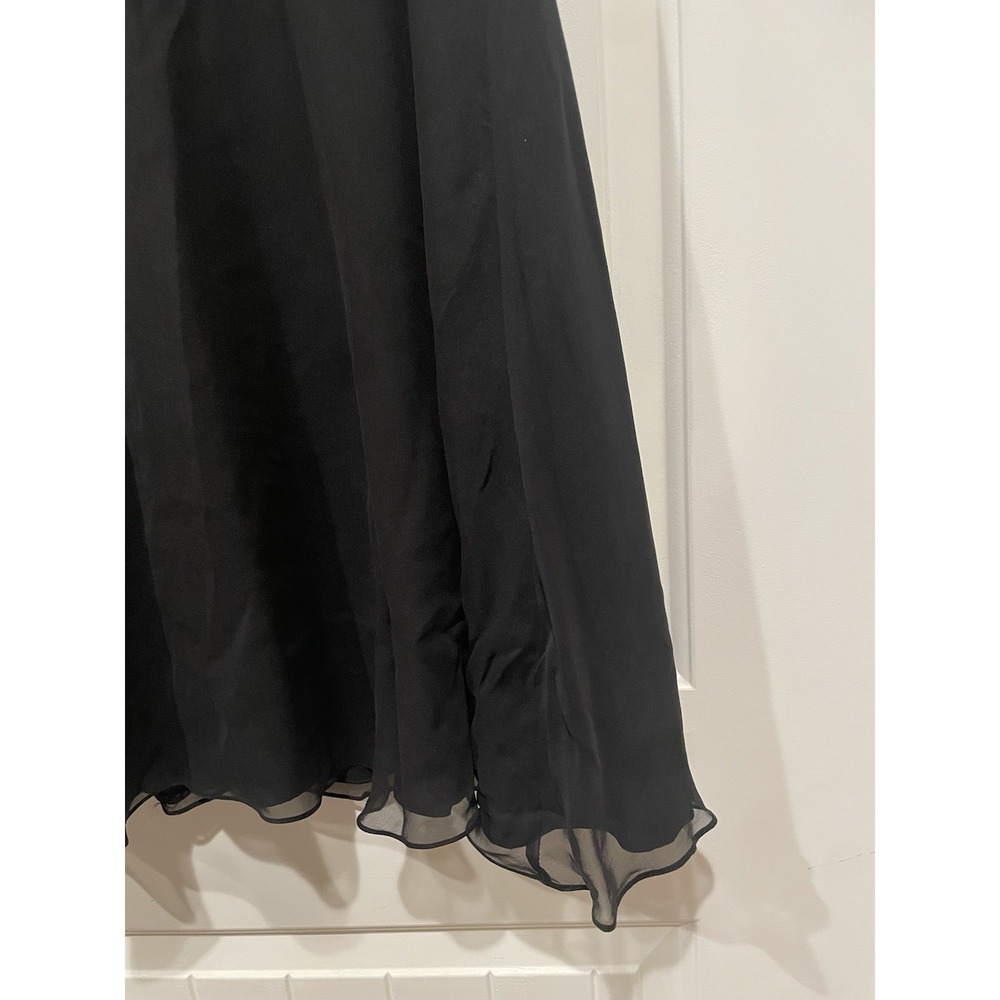 Vintage Allure Silk Beaded Dress Womens Size Large Black - Picture 2 of 10